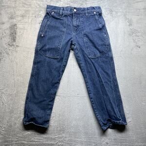 J.Crew Jeans Women's 27p Slim Wide Leg Denim High Rise Patch Pocket Cropped